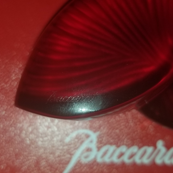 Baccarat Crystal Nautilus Shell (red) - Picture 8 of 8